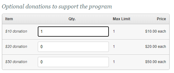 Donation Screenshot Donation Screenshot